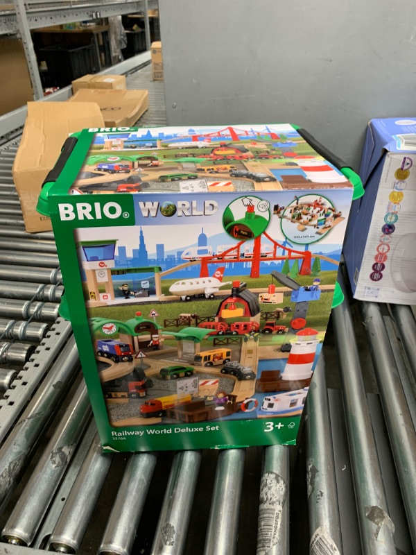 Photo 2 of BRIO World – 36010 Cargo Mountain Set | 49 Piece Wooden Train Set Toy for Kids Age 3 Years and Up Multicolor