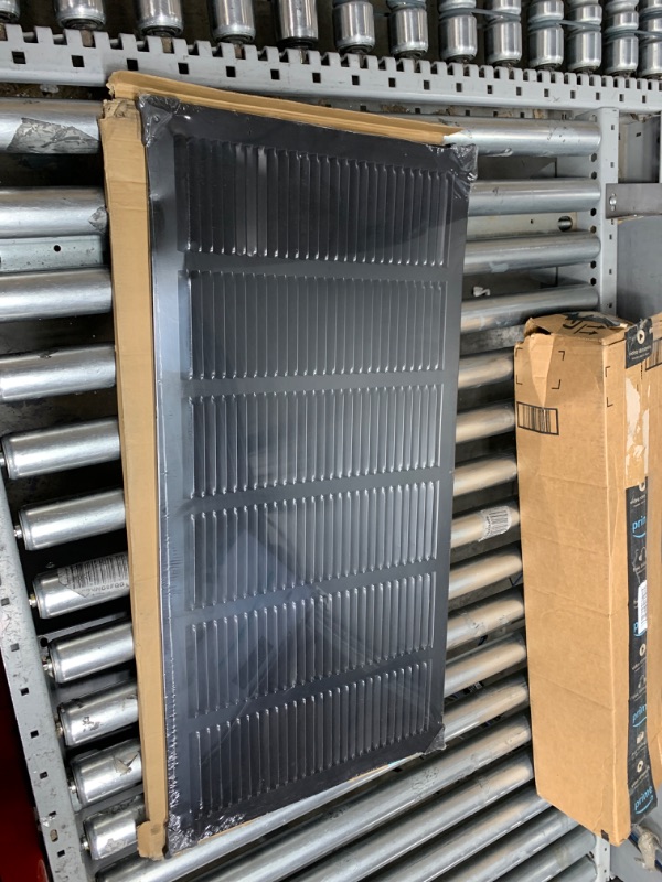 Photo 2 of 30"w X 14"h Steel Return Air Grilles - Sidewall and Ceiling - HVAC Duct Cover - Black [Outer Dimensions: 31.75"w X 15.75"h]