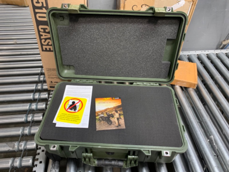 Photo 3 of Pelican 1510 Case With Foam (OD Green) OD Green With Foam