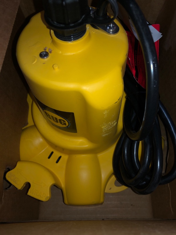 Photo 2 of 0.16 hp. WaterBUG Submersible Utility Pump with Multi-Flo Technology