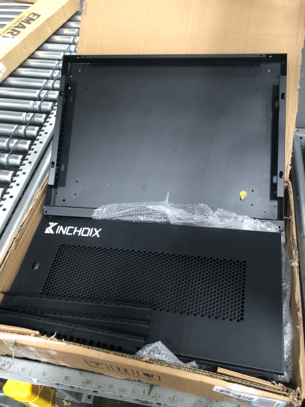 Photo 3 of Kinchoix 6U Server Cabinet Wall Mount Network Rack Enclosure Cabinet Enclosure for Computer Data Networking Electronic Equipment, Removable Side Panels 14.5in Depth