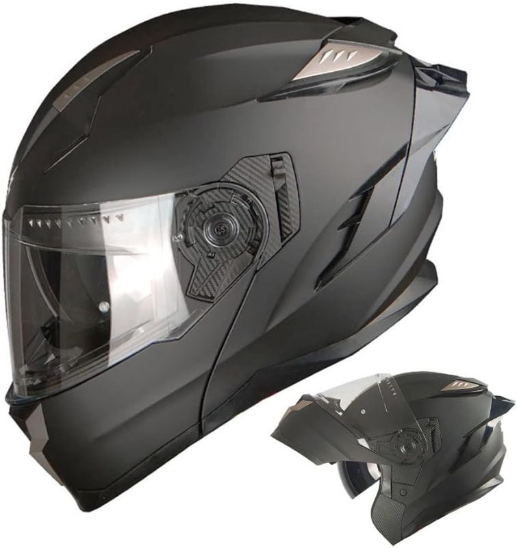 Photo 1 of 1Storm Motorcycle Modular Full Face Helmet DOT Flip up Dual Visor Anti Fog Pinlock Shield: HJA119
Minor Scratches