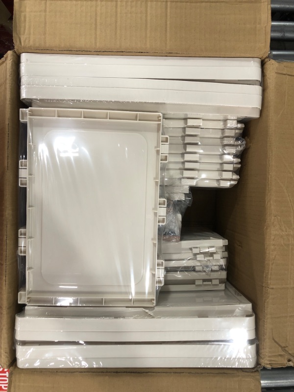 Photo 1 of HAIXIN Storage Drawers, Storage Bins with Drawers, Plastic Drawers Organizer, Two Ways Opening Closet Drawers, Stackable Chest of Drawers, Organization and Storage Drawers for Bedroom, 4 Pack Milky Brown 15Qt - 4 Pack