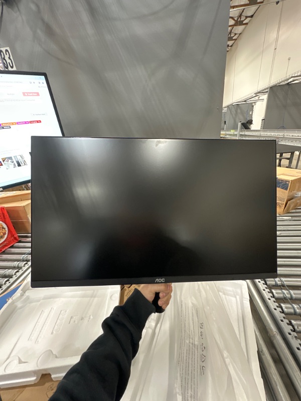 Photo 2 of AOC 27B2H 27" Full HD IPS Monitor, 3-Sided Frameless & Ultra Slim Design, HDMI and VGA inputs, Lowblue Mode, VESA compatible,Black 27 in Full HD VESA mount compatible