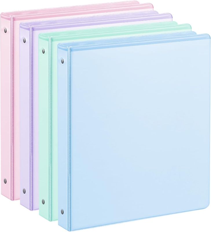 Photo 1 of 10 Multicolor White &  Pastel 1" Ring Binder 