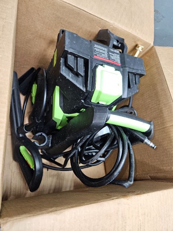 Photo 1 of (VISIBLY USED) Electric Pressure Washer, Black & Green