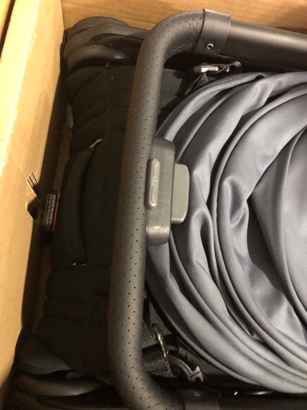 Photo 4 of **READ NOTES, MAJOR DAMAGE, SOLD FOR PARTS, NON-REFUNDABLE**
Ergobaby Metro+ Compact Baby Stroller, Lightweight Umbrella Stroller Folds Down for Overhead Airplane Storage (Carries up to 50 lbs), Car Seat Compatible, Slate Grey