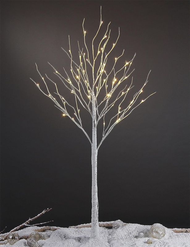 Photo 1 of (READ FULL POST) LIGHTSHARE 45Feet Birch Tree,  LED Lights, Warm White, for Home, Festival, Party, and Christmas Decoration, Indoor and Outdoor Use (5FT)
