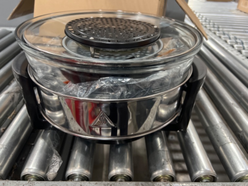 Photo 3 of 18 Quart Convection Countertop Air Fryer - See through Glass for Best Cooking Results - Air Fryer, Roaster, Bake, Grill, Steam & Roast - Includes Glass Bowl, Broil Rack & Toasting Rack