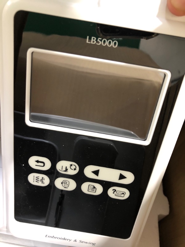 Photo 1 of Brother LB5000 Sewing and Embroidery Machine, 80 Built-in Designs, 103 Built-in Stitches, Computerized, 4" x 4" Hoop Area, 3.7" LCD Touchscreen Display, 7 Included Feet