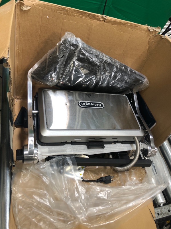 Photo 4 of (PARTS ONLY)DeLonghi America CGH1020D Livenza All Day Combination Contact Grill and Open Barbecue, Stainless Steel