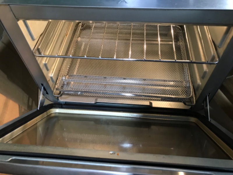 Photo 2 of ***HEAVILY USED AND DIRTY - UNABLE TO TEST***
Ninja DT201 Foodi 10-in-1 XL Pro Air Fry Digital Countertop Convection Toaster Oven with Dehydrate and Reheat, 1800 Watts, Stainless Steel Finish