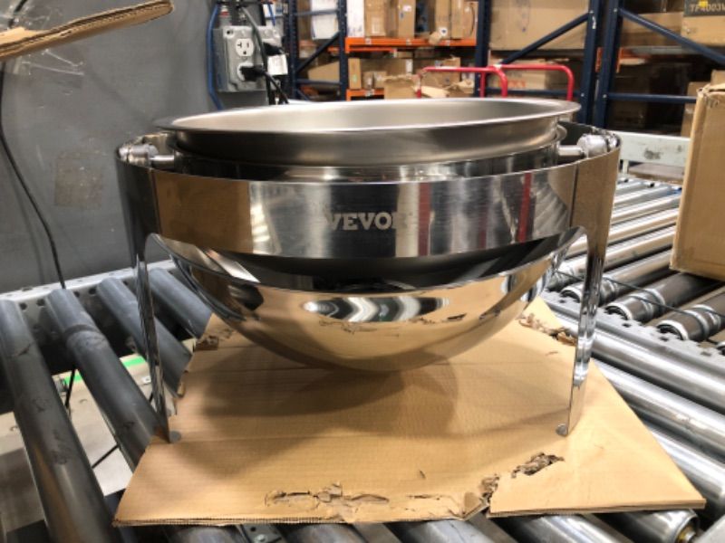 Photo 1 of **MISSING ONE OF THE DISHES**
Roll Top Chafing Dish Buffet Set, 6 Qt , Stainless Steel Chafer with 2 Full Size Pans, Round Catering Warmer Server with Lid Water Pan Stand Fuel Holder, for at Least 5 People Each
