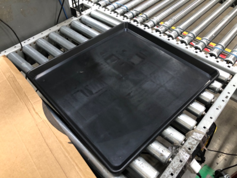 Photo 1 of 22'' x 21''Large Oil Drain Pan, Mini Fridge Drip Pan,Mini Fridge Air Conditioner Washing Machine Leak-Proof Drip Tray, Oil Drain Pans for Changing Oil (2 PCS)
