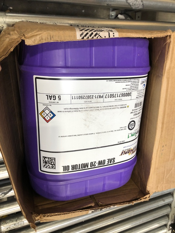 Photo 2 of Royal Purple 05020 API-Licensed SAE 0W-20 High Performance Synthetic Motor Oil -, 5 Gallon (640 Ounces)