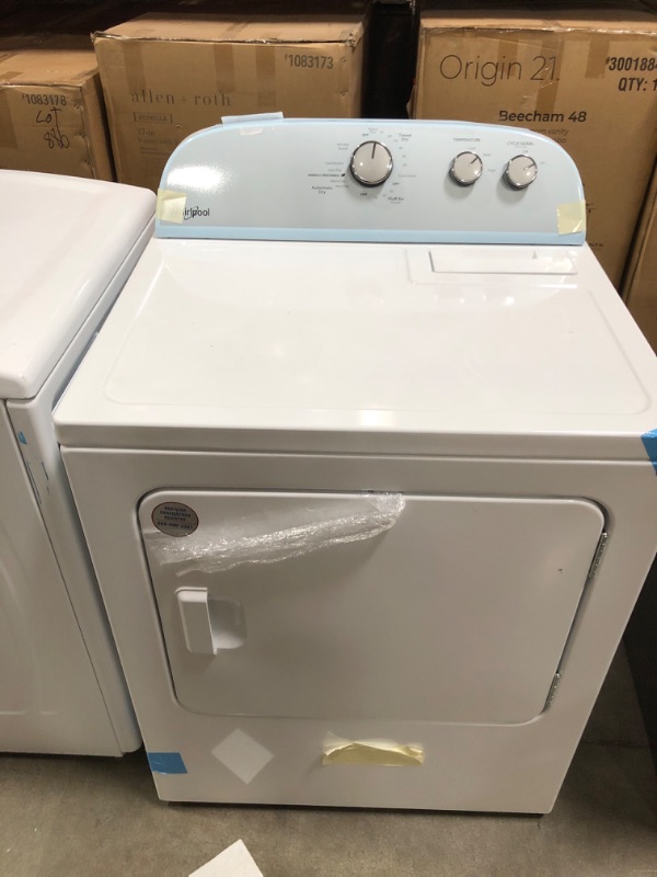 Photo 3 of Whirlpool  7-cu ft Electric Dryer (White)