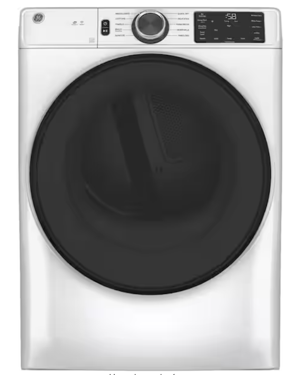 Photo 1 of GE 7.8 cu. ft. Smart Front Load Electric Dryer in White with Sanitize Cycle, ENERGY STAR