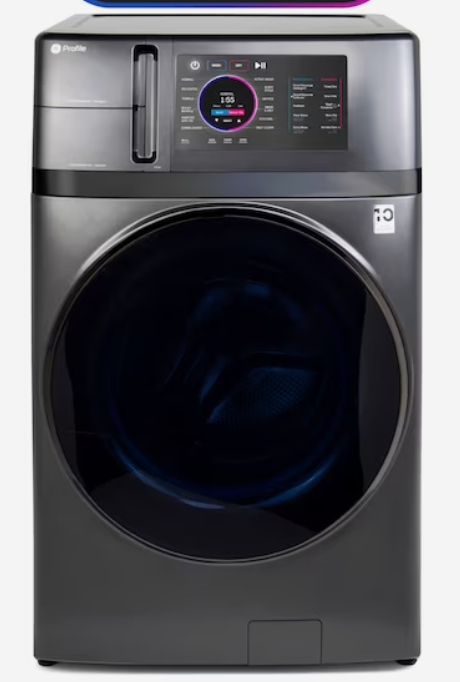 Photo 1 of GE Profile 4.8-cu ft Capacity Carbon Graphite Ventless All-in-One Washer/Dryer Combo ENERGY STAR