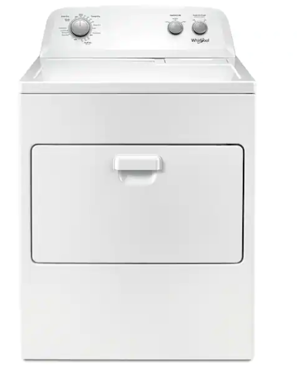 Photo 1 of Whirlpool 7.0 cu. ft. 240-Volt White Electric Vented Dryer with AUTODRY Drying System