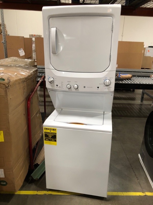 Photo 2 of GE 3.8 cu. ft. Washer 5.9 cu. ft. Electric Dryer Combo in White