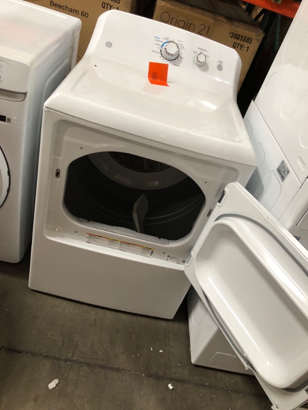 Photo 2 of GE 7.2-cu ft Electric Dryer (White)