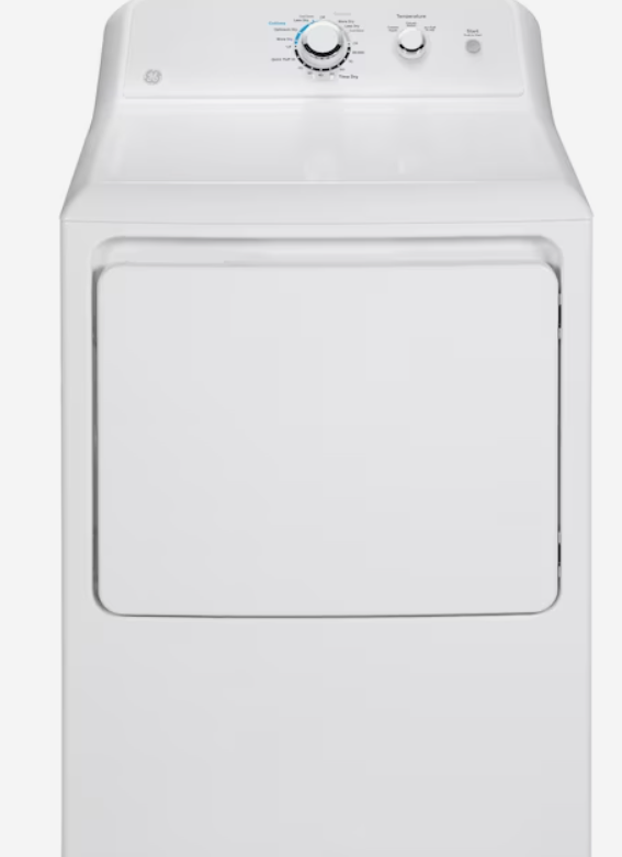 Photo 1 of GE 7.2-cu ft Electric Dryer (White)