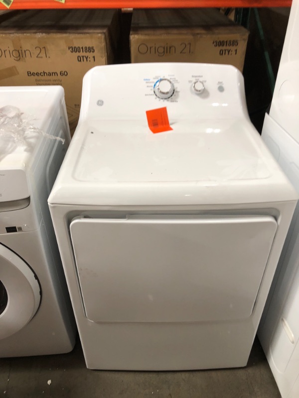 Photo 4 of GE 7.2-cu ft Electric Dryer (White)