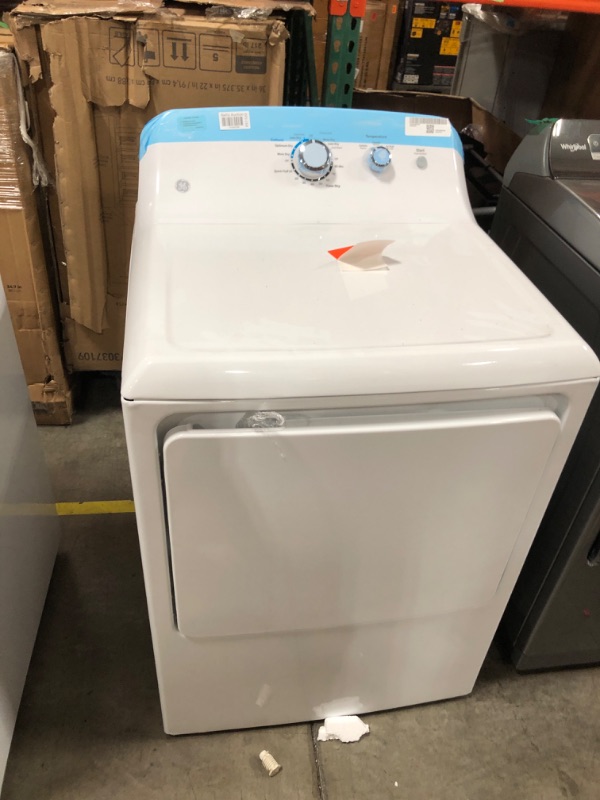 Photo 2 of GE 7.2-cu ft Electric Dryer (White)