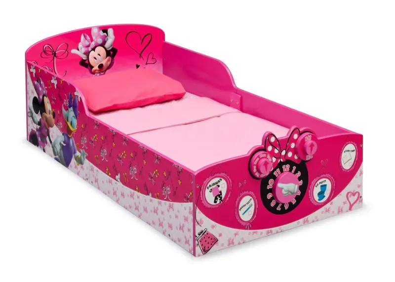 Photo 1 of Delta Children Interactive Wood Toddler Bed, Disney Minnie Mouse 