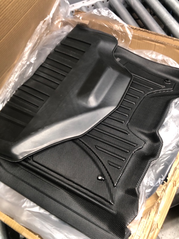 Photo 2 of Original Floor Mats for 2019-2023 Ram 1500 Classic Crew Cab & 2013-2018 Dodge Ram 1500/2500/3500 Crew Cab Floor Liners Custom Fit 1st & 2nd Row All Weather TPE Car Mats, Black 19-23 RAM 1500 Classic Crew Cab Models