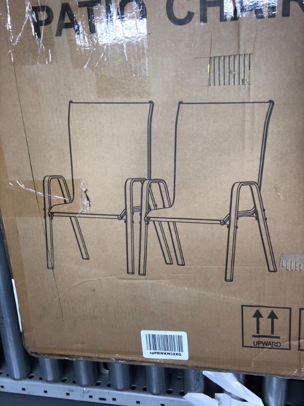 Photo 1 of (PARTS ONLY)Patio chair set of two 28.7 x 23.5 x 38 