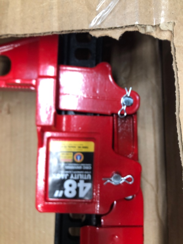 Photo 2 of BIG RED TR6501B Torin 48" Ratcheting Off Road Utility Farm Jack, 3 Ton (6,000 lb) Capacity, Red