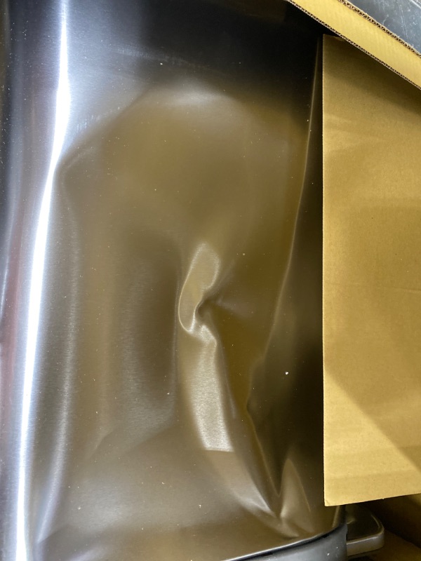 Photo 3 of ***USED - MAJOR DAMAGE - SEE COMMENTS***
simplehuman Slim Step Can Brushed Stainless Steel, 45 Liter/12 Gallon