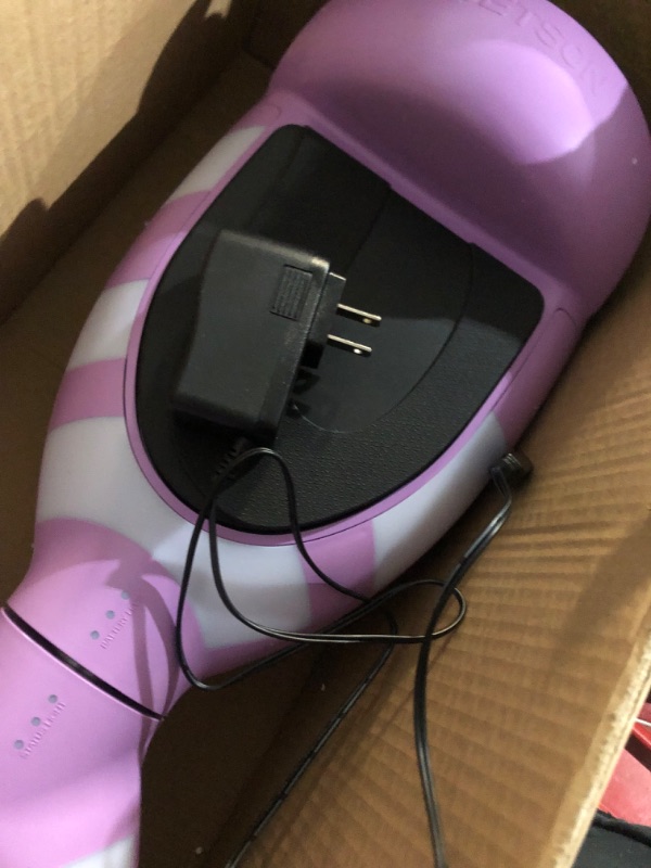 Photo 4 of **MAJOR DAMAGE TO CHARGER NON FUNCTIONAL**
Jetson All Terrain Light Up Self Balancing Hoverboard up to 220lbs Purple