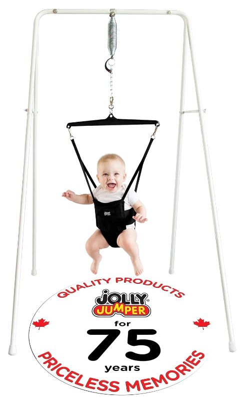Photo 1 of *Classic* (Black) with Stand - The Original Baby Exerciser and Your Alternative to Activity Centers and Baby Bouncers. Trusted by Parents, Loved by Babies Since 1948
