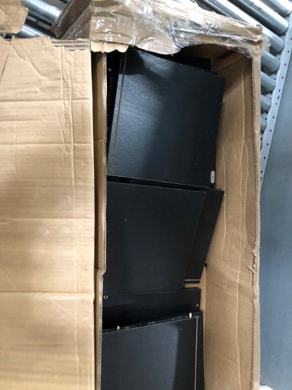 Photo 1 of Way Basics Eco Stackable Connect Storage Cube Cubby Organizer with Door (Tool-Free Assembly and Uniquely Crafted from Sustainable Non Toxic zBoard Paperboard) Black