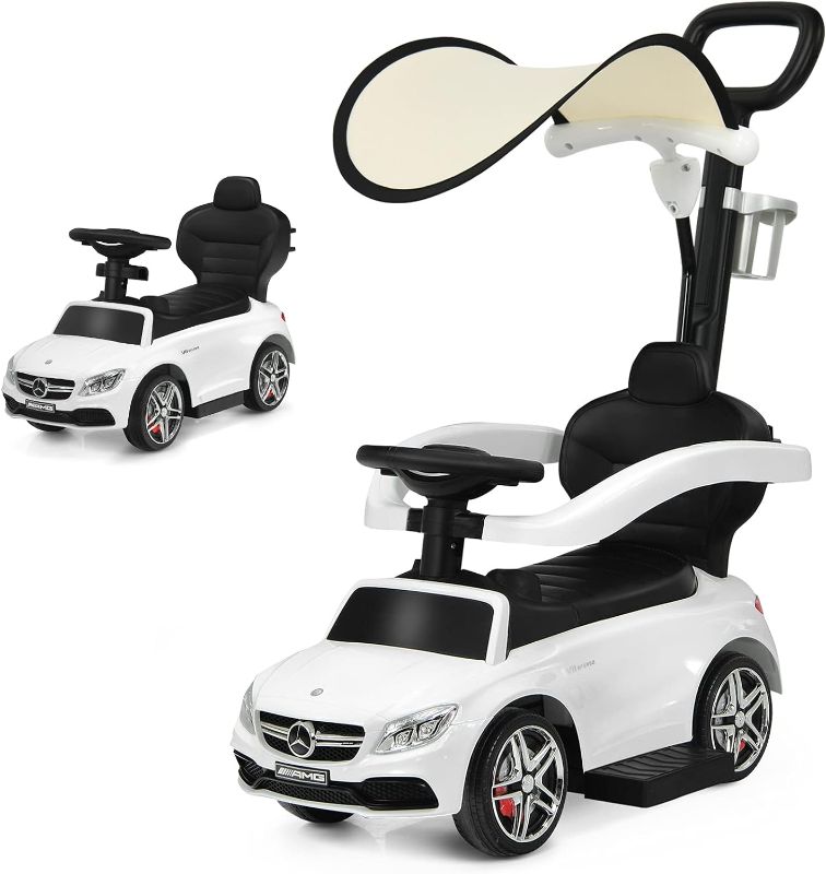 Photo 1 of ****MISSING PARTS***Best Ride On Cars Mercedes AMG C63 3-in-1 Ride-On Car in White,