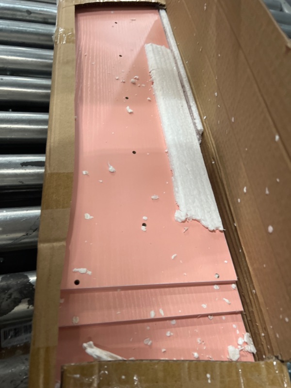 Photo 1 of Tree Bookshelf,4-Layer Floor Standing Bookshelf,The Desktop Bookshelf Can Hold Books,Magazines,CDs and Photo Albums,Office Storage Rack,Pink