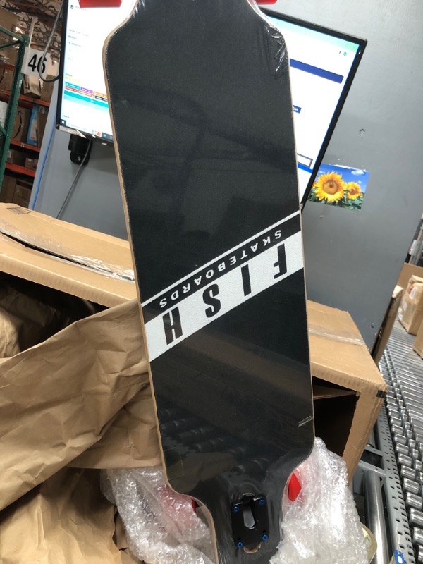 Photo 1 of 41-Inch Downhill Longboard Skateboard Through Deck 8 Ply Canadian Maple, Complete Cruiser, Free-Style Dreamland