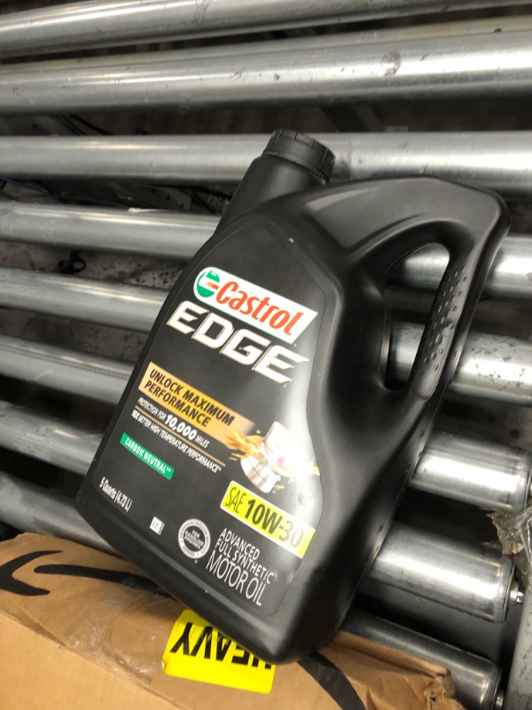 Photo 2 of Castrol Edge 10W-30 Advanced Full Synthetic Motor Oil, 5 Quarts 5 Quart Advanced Full Synthetic 10W-30