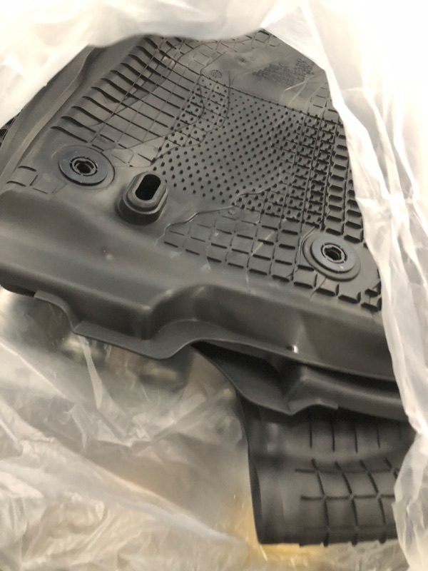 Photo 2 of A&UTV PRO Gladiator All Weather Floor Mats, for 2020 2021 2022 2023 Jeep Gladiator JT 4 Door, TPE Material Front & Rear Floor Liners 2 Row, with Drain Plugs, Replace OEM #82215626AB Accessories