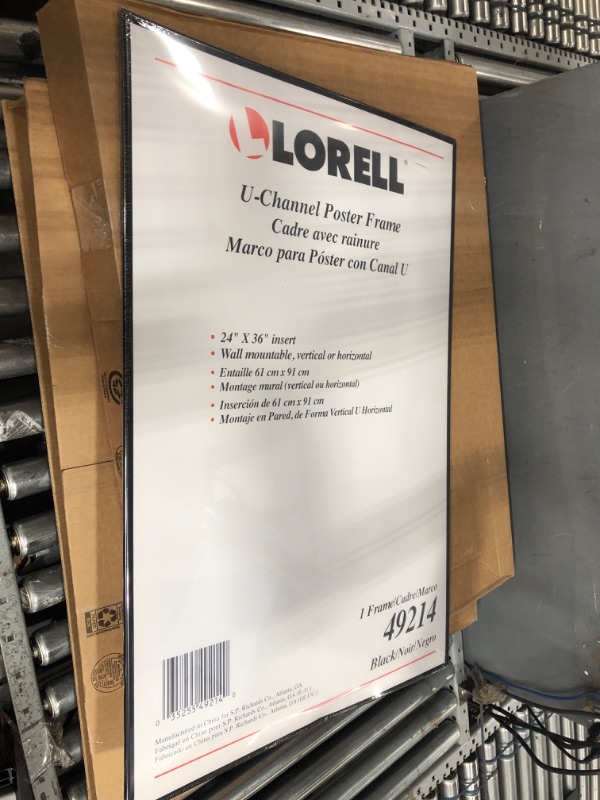 Photo 1 of Lorell Stylish Poster Frame, 24" x 36" (49214)