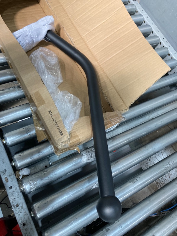 Photo 1 of SELEWARE Fully Welded Handrail Iron Handrail for Outdoor Steps Garage Railing Safety Grab Bar for Elderly 24'' Length 1.3'' Dia