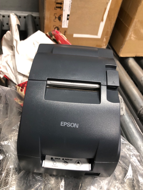 Photo 3 of Epson TM-U220B M188B POS Receipt Printer USB Interface - Red & Black Ribbon - with Power Supply (Renewed)