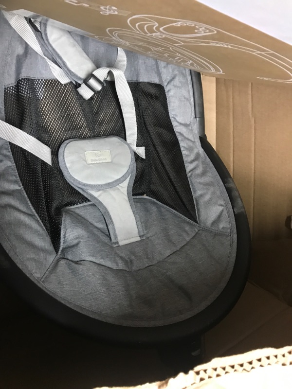 Photo 2 of BabyBond Baby Swings for Infants to Toddler | Bluetooth Baby Swing with 3 Seat Positions | 5 Natural Sway Motion | Bluetooth Music | 5-Point Harness | Includes Remote Control Black