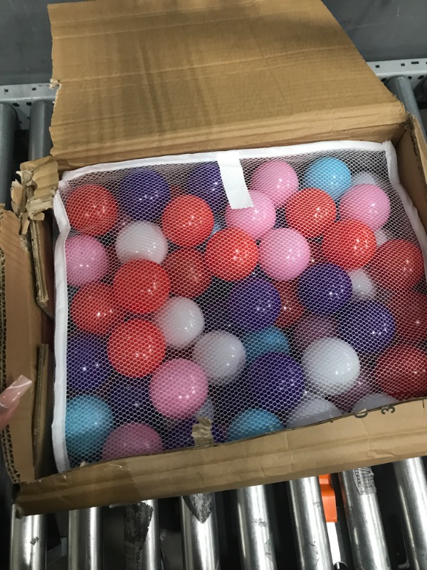 Photo 2 of Click N' Play Ball Pit Balls for Kids, Plastic Refill Balls, 200 Pack, Phthalate and BPA Free, Includes a Reusable Storage Bag with Zipper, Bright Colors, Gift for Toddlers and Kids Pastel Colors