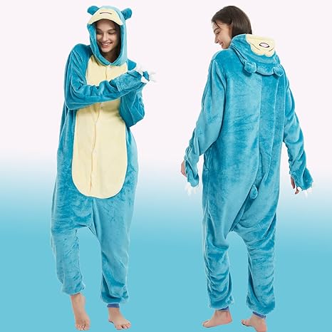 Photo 1 of Soptrise Christmas Halloween Unisex Onesie Pajamas Adults Cartoon Animal Cosplay Costume Jumpsuit Sleepwear medium.
