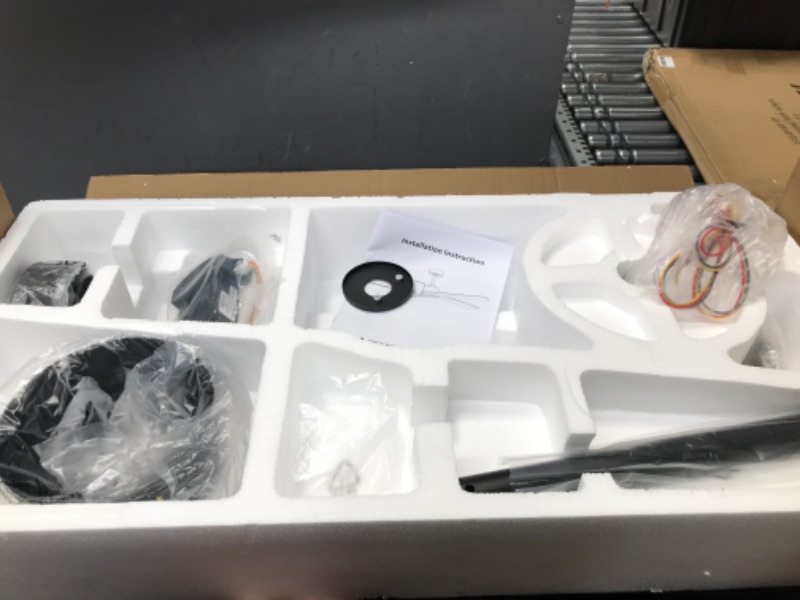 Photo 1 of [READ NOTES]
WINGBO 54" ABS DC Ceiling Fan No Light, 5 Blade ABS Plastic Ceiling Fan, Matte Black Matte Black 54" no light