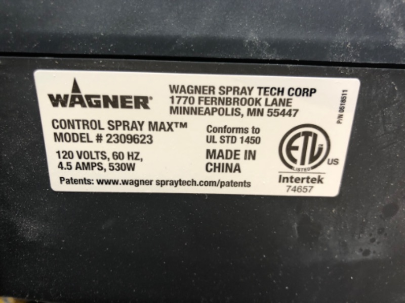 Photo 1 of Wagner Spraytech 0518080 Control Spray Max HVLP Paint or Stain Sprayer & C900038.M Large Spray Shelter with Built-in Floor & Screen, Portable Paint Booth for DIY Spray Painting, Hob Control Spray Max + Spray Shelter