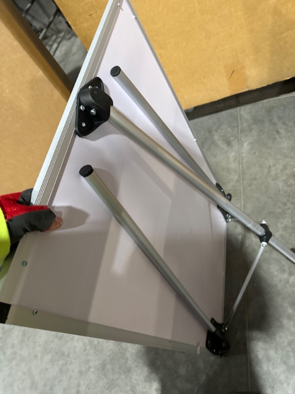 Photo 5 of VIZ-PRO Light Melamine Tripod Whiteboard/Flipchart Easel, 24" W x 36" L